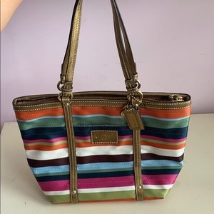 🌟COACH LEGACY STRIPE SHOULDER BAG🌟